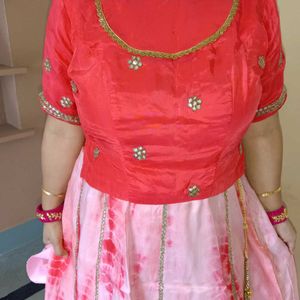 Beautiful 😍 Pink Lehenga Choli & Dupatta 💓