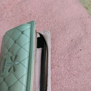 Stylish Pista Green+ Pink  Wallet