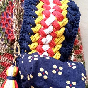 Stunning T-shirt Yarn Sling Bag