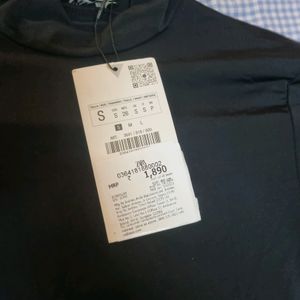 (Skims Dupe) Zara Black Polyamide Bodysuit