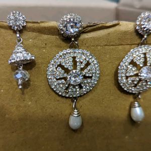 AD Stone Earrings Combo / Buy One Get1 Free