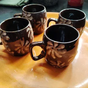 Ceramic Tea Cups Set Of 4