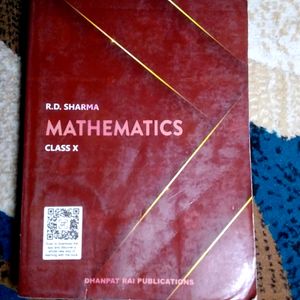 R.D. SHARMA CLASS 10 MATHS - BOOK + MCQ