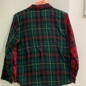 Green and Red checked shirt