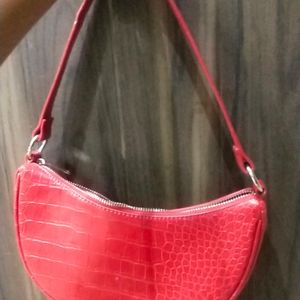 Red PULL & Bear Bag