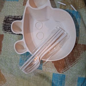 Wheat Straw Peppa Pig Cutlery