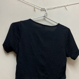 Street Style Store- Ribbed Crop Top size-M
