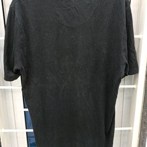 Front printed black t-shirt