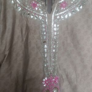 Partywear  Chanderi Kurti