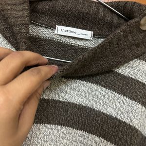 Korean Brown Winter Sweatshirt