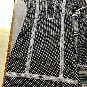 KURTA PAINT DUPATTA DEGINER BOUTIQUE PIECE