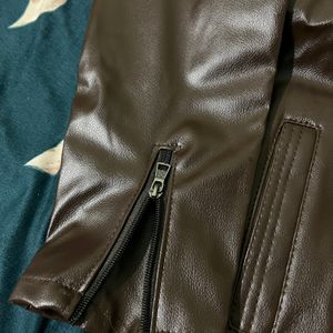 Full Sleeve Faux Leather Jacket- Men's