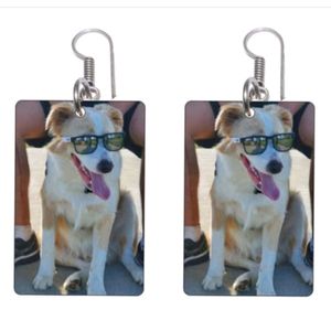 3 Pieces customized  Your Photo Earring