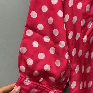 Polka Dots Silk Suit