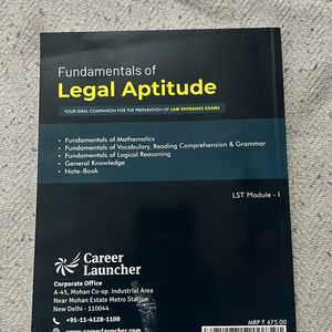 Law Entrance Test Book