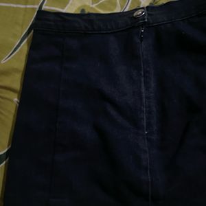 Black Denim Skirt For Girls (13-17y)