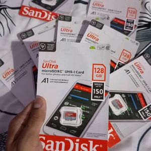 Pack Of 2 New Sandisk 128 Gb Memory Card