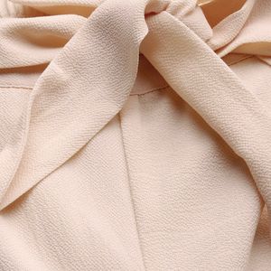 Women Peach Coloured Straight Trousers