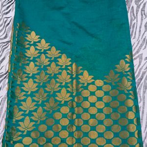 fancy organza Gold Shining saree