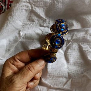 Blue Beads Kada/bangle