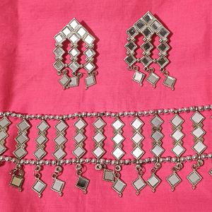 💥🆕️ Navratri Special Mirror Choker Set