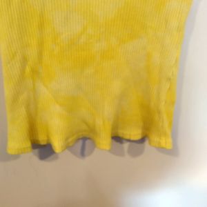 Shein Yellow Crop Top(Women)