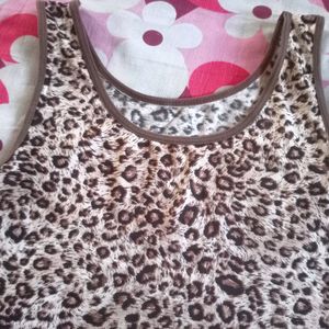 Tiger Print Crop Top