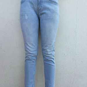 Low Waist Light Washed Denim