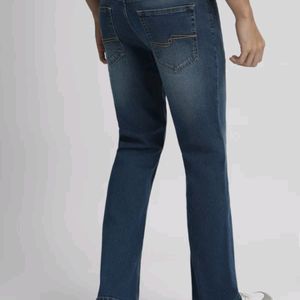 Stylish Grey Denim Solid Mid-Rise Jeans For Men