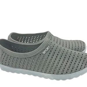 Grey Waterproof Casual Shoes For Women