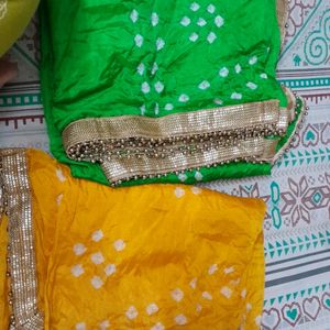 Bandhej Silk Dupatta 2pc