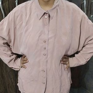 Women's Baggy Style Casual/Formal Plain Shirt (Size-43 Bust)