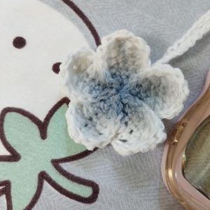 Crochet Phone Charm Pinterest Flower