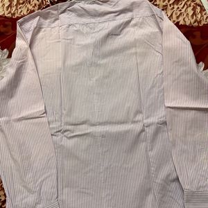 Men Pink And White Lining Shirt On Sale