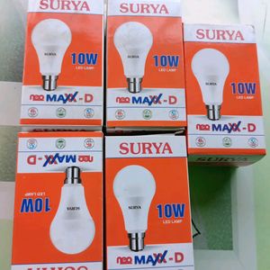 Pack Of 5 Surya Led 10 Watt