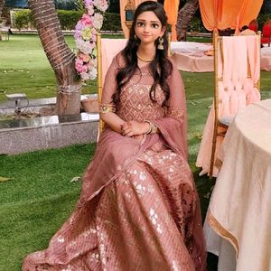 Crop Top Lehenga 🤎🔥 Brown Lehengga Wedding Dress