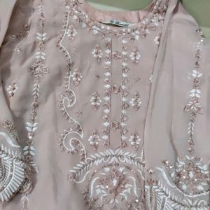 Pakistani Cutwork Kurti Set