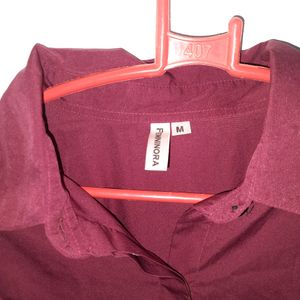 Wine Color Womens Shirt M