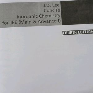 INORGANIC CHEMISTRY FOR JEE