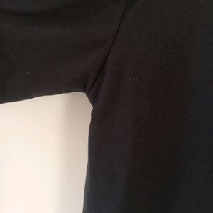 Black Hooded Tshirt