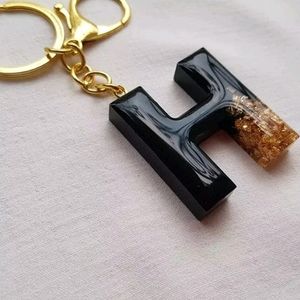 Resin Alphabet Key Chain Customized