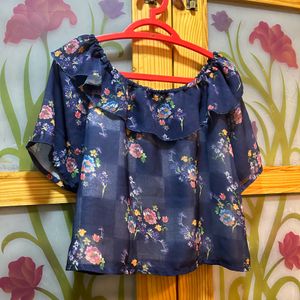 Denims And Jeans Original Offshoulder Party Top