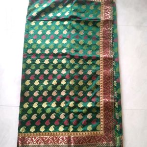 Fancy Green Saree