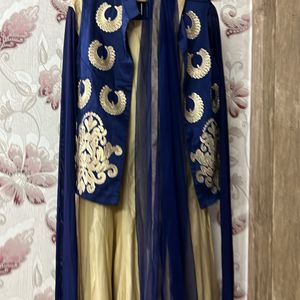 Heavy Embroidered Jacket Gown For Beautiful Girls.