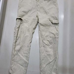 Beige Cargo Pants