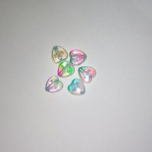 Crystal Heart Beads For Craft Or Necklace