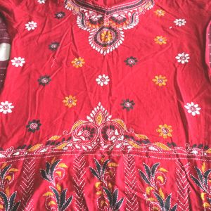 Kantha stitch Short Kurti Pure Cotton