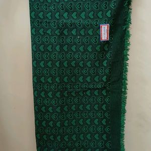 Emerald Green Heart Print  Blanket