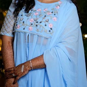 Blue Kurti Set