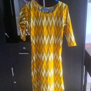 Yellow Amazing Kurthi